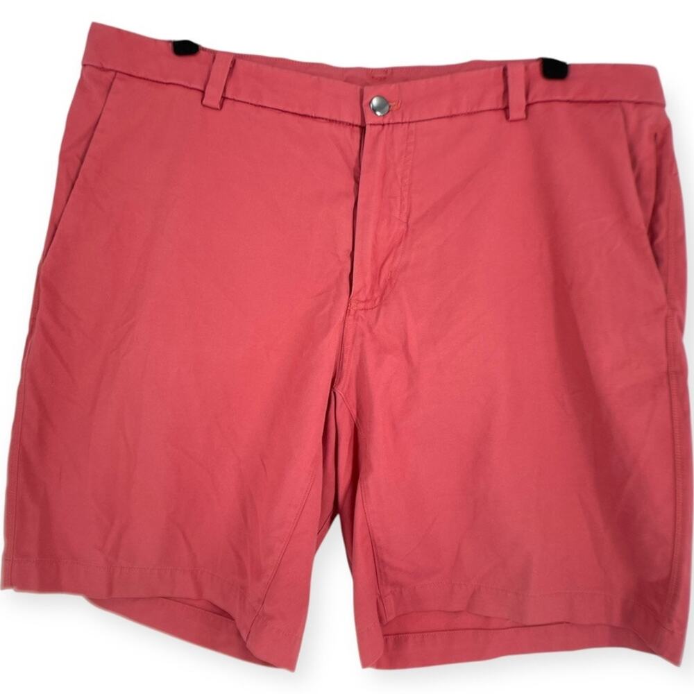 Lululemon ABC Commission Chino Golf Shorts Coral Salmon Pink Mens 40 Inseam 9"